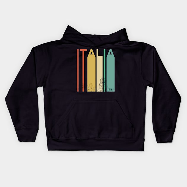 Italia Rome Italy Retro Vintage Italian Architecture Milan Skyline Wine Building Men Women Kids Hoodie by Shirtsurf